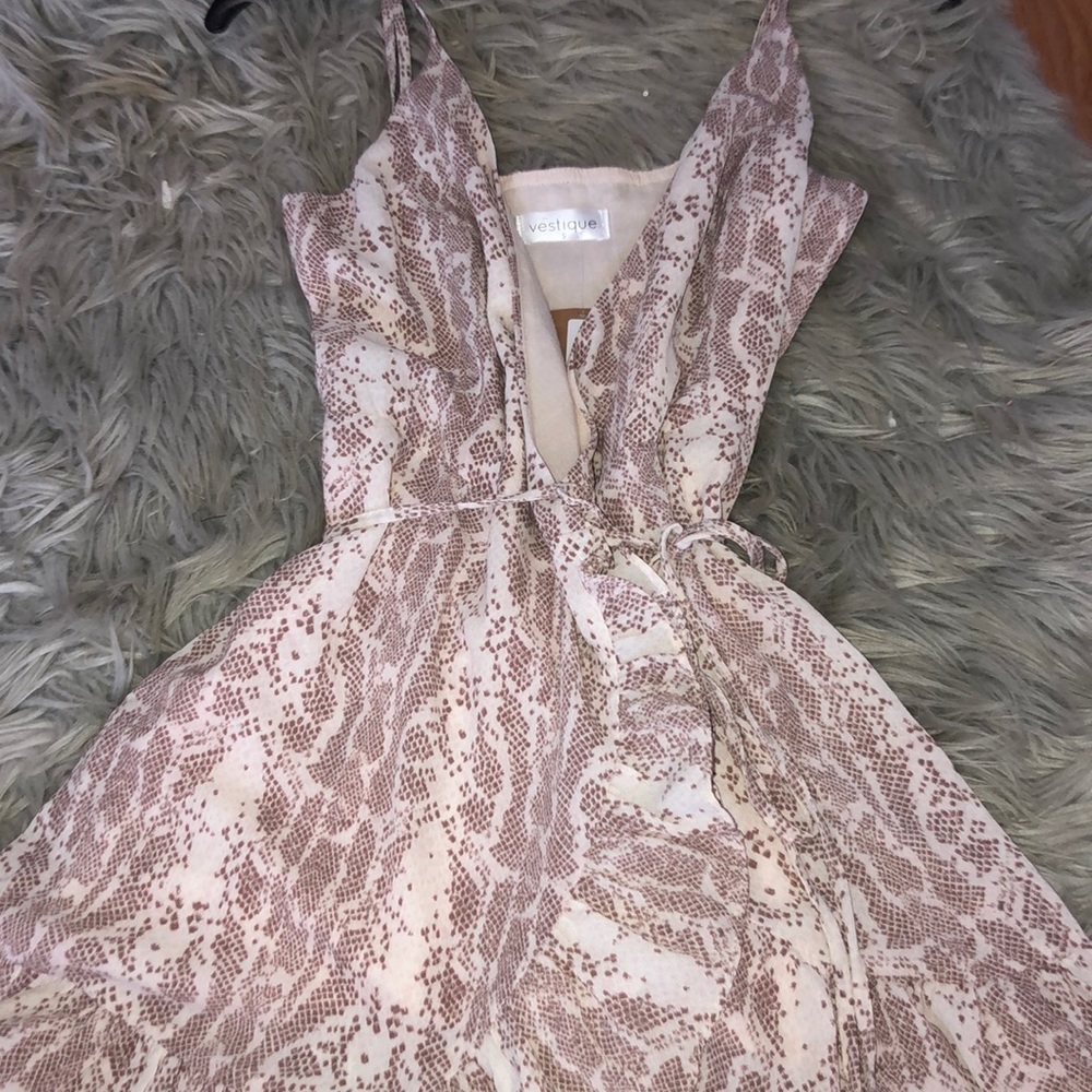 Vestique Snakeskin Dress